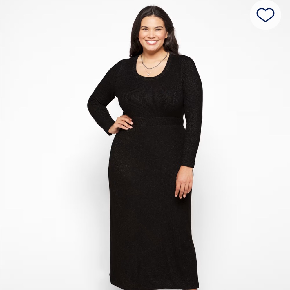Market & Spruce Black Long Sleeve Dress